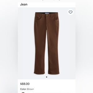 Democracy Brown Flare Jeans 12 Cut Bootcut Inseam 30" Mid rise, 9"Has stretch